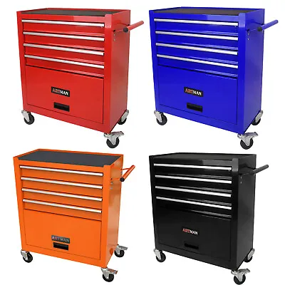 4 Drawers Rolling Tool Box Cart Chest Tool Garage Storage Cabinet With Wheels US • $182.59
