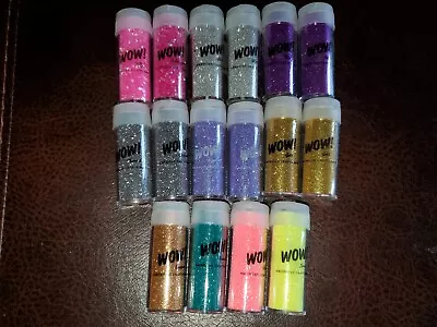 WOW! Extra Fine Glitter 16 Mini Bottles NEW American Crafts • $10