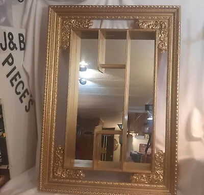 Vintage Illinois Moulding Co. Shadowbox Mirror • $265