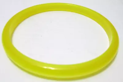 Vintage Moonglow Lucite Plastic Bangle Bracelet Yellow Thin Narrow Spacer • $14.99