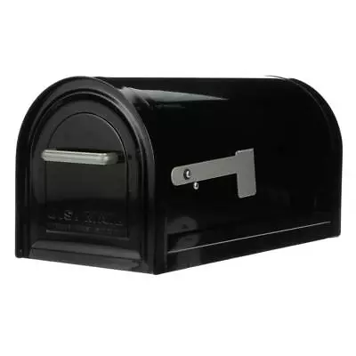 Architectural Post Mount Mailbox H 11  X W 10.8  X D 22.3  Fade Resistant Black • $95.49