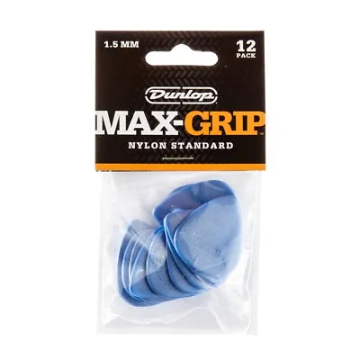 $10.50 • Buy Jim Dunlop 1.5mm Max Grip Nylon Standard Player Pack (12 Pack)