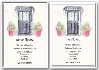 Personalised Change Of Address House Moving New Address New Home Cards X10 J471 • £3.85