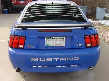 99-04 Mustang Bumper Letters Vinyl Inserts Decals Stickers Inlays - Chrome • $16.96