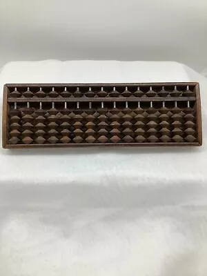 Japanese Abacus Soroban Vintage Sibusawa Eiichi Precious Wooden Food Company • $54