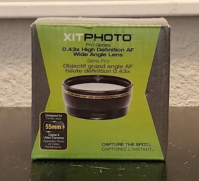 Xit Photo Pro Series 0.43x High Definition AF Wide Angle Lens 58mm • $15