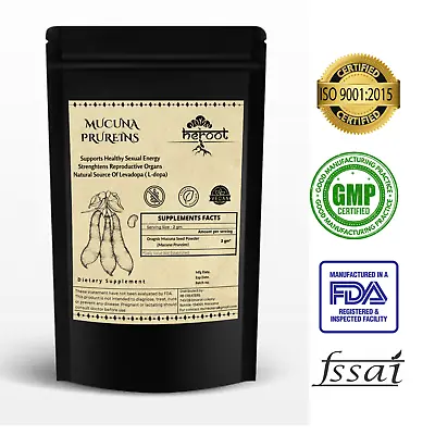 Organic Mucuna Seed Powder (Mucuna Prureins) Natural Source Of Levadopa (L-Dopa) • $9.99