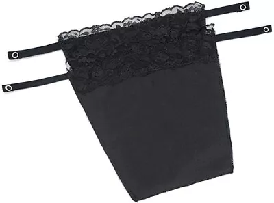 Lady Lace Clip-on Mock Camisole Bra Insert Overlay Modesty Panels For Low Cut T • £6.22