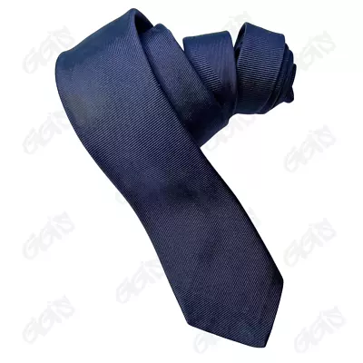 Donegal Mens Tie Vintage Skinny Thin Narrow Retro Blue Size 56 Inch X 2 Inch • $12.75