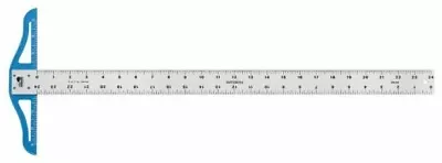 Fairgate Standard Aluminum T-Square Ruler 24 X1-1/2  Read In Inch #FG63-124 • $25.10