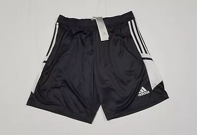 Adidas Men’s Conn22 Soccer Training Shorts Aeroready H21259 Black White • $24.99