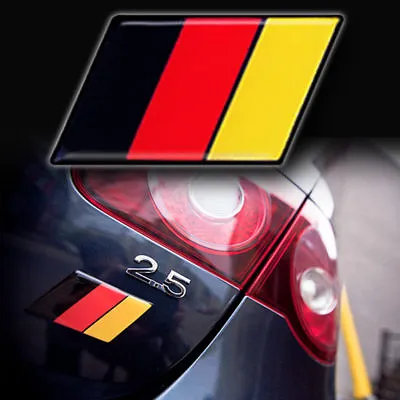$4.99 • Buy 1 - NEW German Flag EUROBADGE Euro Badge Emblem For Audi 1.8t Vw Gti Jetta (BRY)
