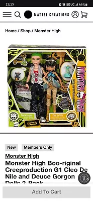 2024 Monster High Cleo De Nile Deuce Gorgon Boo-riginal Creeproduction • $64