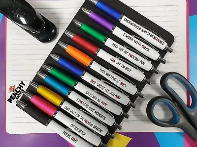 £2.95 • Buy Funny Pen Office Stationary Novelty Rude Sweary Profanity Pens Birthday Gift Fun