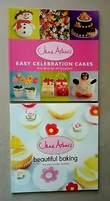 2 X Jane Asher's BAKING BOOKS. BEAUTIFUL BAKING And EASY CELEBRATION CAKES • £6.75