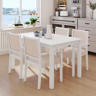 5 Piece Dining Table Set Tables And 4 Chairs Home Kitchen Breakfast Furniture • $364.99
