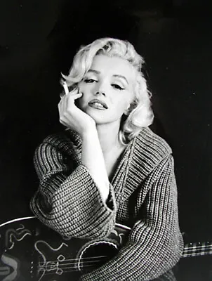 Marilyn Monroe Posing With Guitar 8x10 Picture Celebrity Print • $3.98