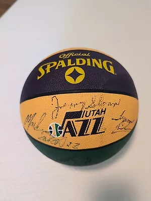 Utah Jazz Team Signed Basketball Jerry Sloan RARE • $355