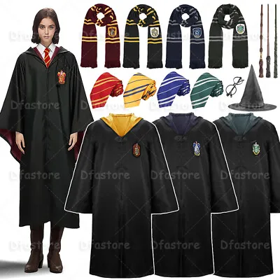 Harry Potter Hogwarts Adult Child Robe Cloak Scarf Halloween Gryffindor Costumes • $16.99