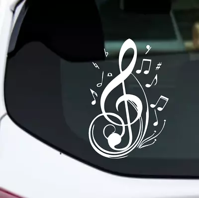 G Clef Music Note Decal Sticker Musical Band Car Wall Tumbler JDM 22 Variations • $13.17