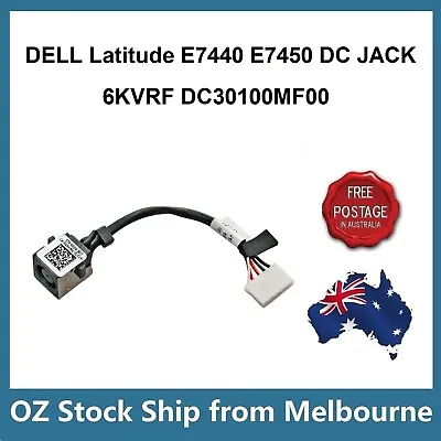 DC Jack Power Socket Cable For Dell Latitude E7440 E7450 6KVRF DC30100MF00 • $13.28