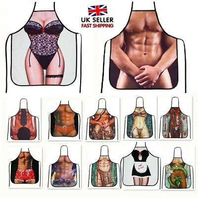 Novelty Funny Apron Sexy Men Women Chef Cooking Kitchen Bib BBQ Aprons Gift UK • £5.99