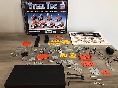 1993 Remco Toys Steel Tec Construction & Road Vehicles Building Set • $19.99