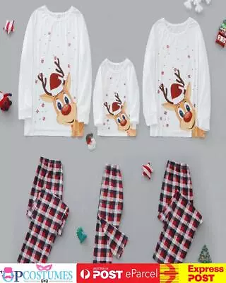 Adult Kids Family Matching Christmas Pajamas Sleepwear Nightwear Pyjamas • $22.33