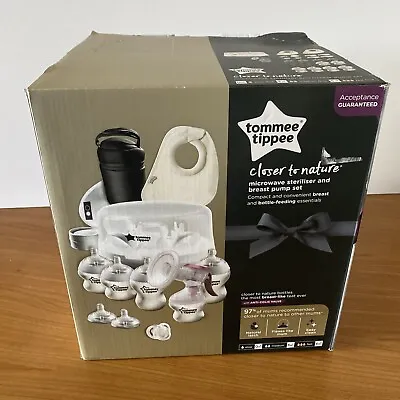 Tommee Tippee Closer To Nature Microwave Steriliser And Breast Pump Set NEW • £79.99