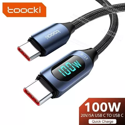 $15.99 • Buy TOOCKI PD 100W Type C To USB C Fast Charging  Cable 5A QC4.0 For Samsung MacBook