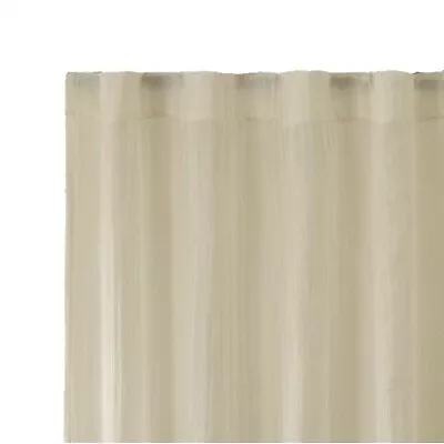 Set Of Two Madison Park Harper Sheer Window Curtain Panels – Cream – 42”W X 84”L • $23.19