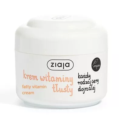 Ziaja Fatty Vitamin Cream All Types Of Mature Skin 50 Ml • £7.25