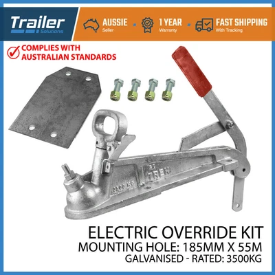 $80.25 • Buy Electric Brake Trailer Hitch Coupling Zinc  50mm 3500kg High Tensile Bolts