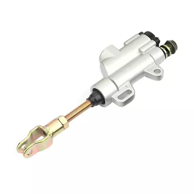 $20.37 • Buy Motorcycle Silver Metal Master Cylinder Foot Rear Brake Pump Motor Accessories