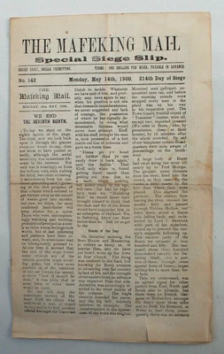 £0.99 • Buy 1900 - 142nd Edition - Mafeking Mail - Boer War - Baden Powell - Scout Interest