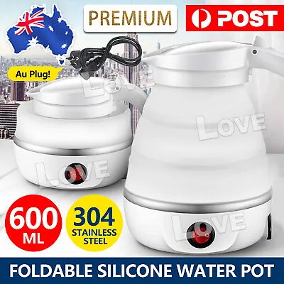 $22.95 • Buy Portable Travel Collapsible Electric Water Kettle Foldable Silicone Water Pot AU