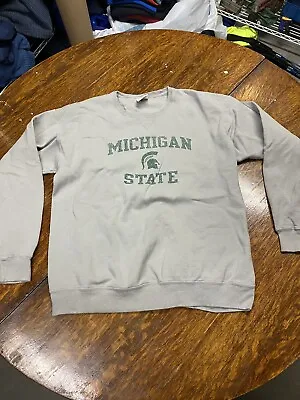 Michigan State Mens Crewneck Sweatshirt Size Large Comfort Wash • $15