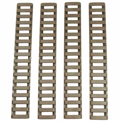 4Pcs/set Ladder Rail Cover 17 Slot Weaver Picatinny Heat Resistant Tan Color • $4.99