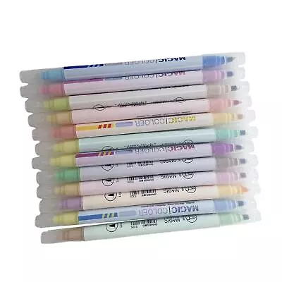 12Pcs Marker Pens Highlighter Pens Art Drawing Pens For Scrapbook Calendar • £11.70