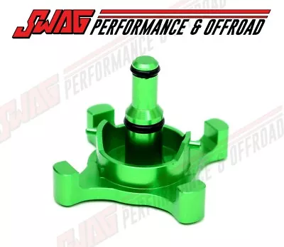 Swag Performance Billet Fuel Drain Valve For 17-20 6.7L Ford Powerstroke Green • $29.95