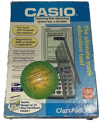 Casio Calculator ClassPad 330-A CAS & Graphics Maths Education Software Boxed • $35