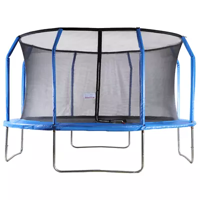 Big Air Extreme 14ft Trampoline With Safety Enclosure Blue • £209.95