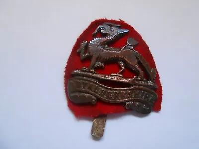 ROYAL BERKSHIRE REGT  Cap Badge Indian Made CHATUR BIHARI & BROS ALIGARH .U.P. • $18.94