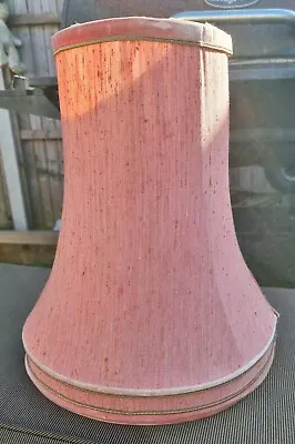 Vintage Cone Shaped Lamp Shade Pale Mauve Pink • £19.99