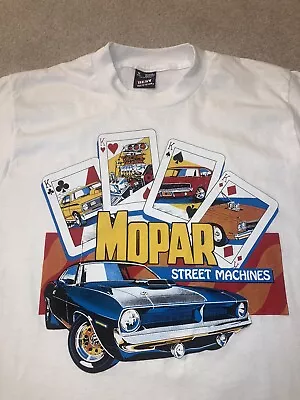 Vintage: NOS Mopar Fruit Of The Loom Best T-shirt  Medium  White. Single Stitch • $32.99