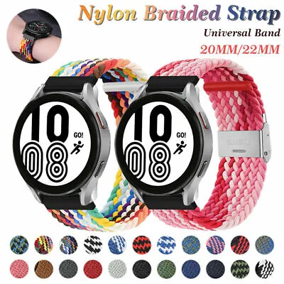 Nylon Elastic Sport Strap For Samsung Galaxy Watch 4 40 44mm 42 46mm Wrist Band • $13.99
