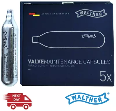 5 X Walther Valve Maintenance CO2 Umarex 12G CO2 Added CO2 & Oil • £18.99