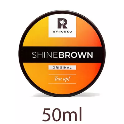 Byrokko SHINE BROWN Original Tanning Cream Accelerator Sunbed Outdoors Sun 210ml • £8.27