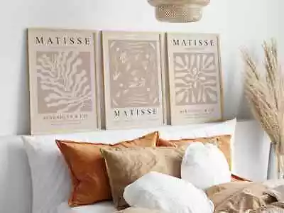 £7.99 • Buy Set Of 3 Matisse Neutral Wall Art Posters Neutral Gallery Wall Picture Prints