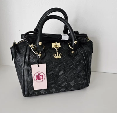 $49.99 • Buy JUICY By Juicy Couture Wordy Sachel Bag Black - Liquorice NWT